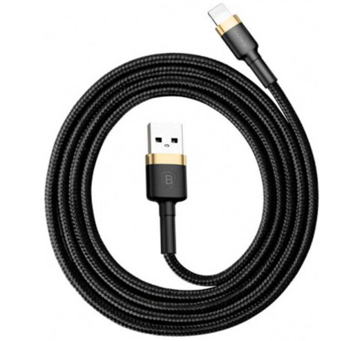 Кабель Baseus Cafule Cable USB Lightning 1.5A 2m Black/Gold (CALKLF-CV1)