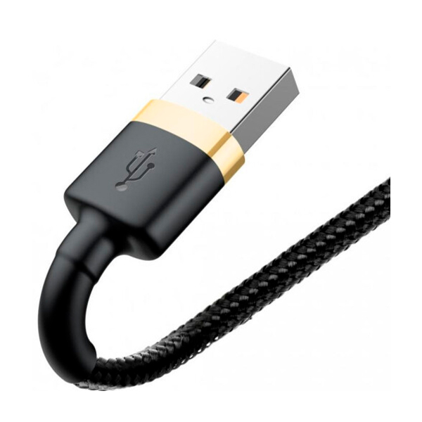 Кабель Baseus Cafule Cable USB Lightning 1.5A 2m Black/Gold (CALKLF-CV1)