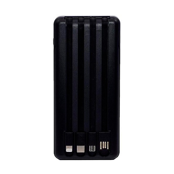 Зовнішній акумулятор Denmen DP19 (10000mAh) Black + USB-лампа XO Y1