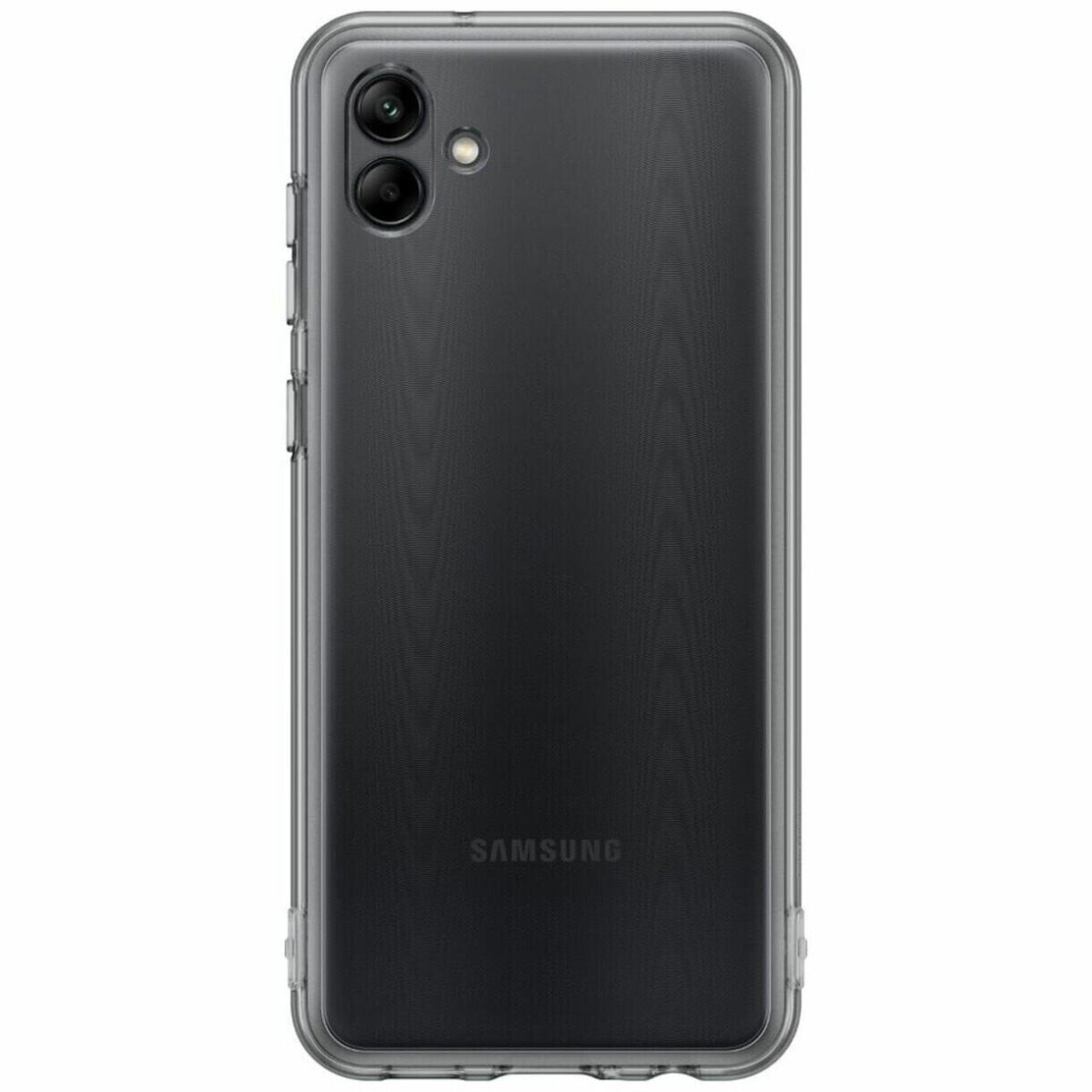 Чохол Samsung A045 Galaxy A04 Soft Clear Cover Black (EF-QA045TBEG)