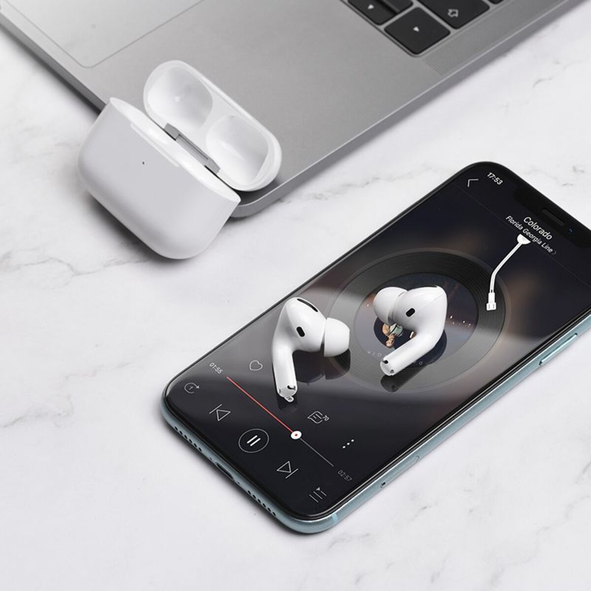 Бездротові навушники HOCO EW05 Plus Active noise cancelling true wireless BT headset White