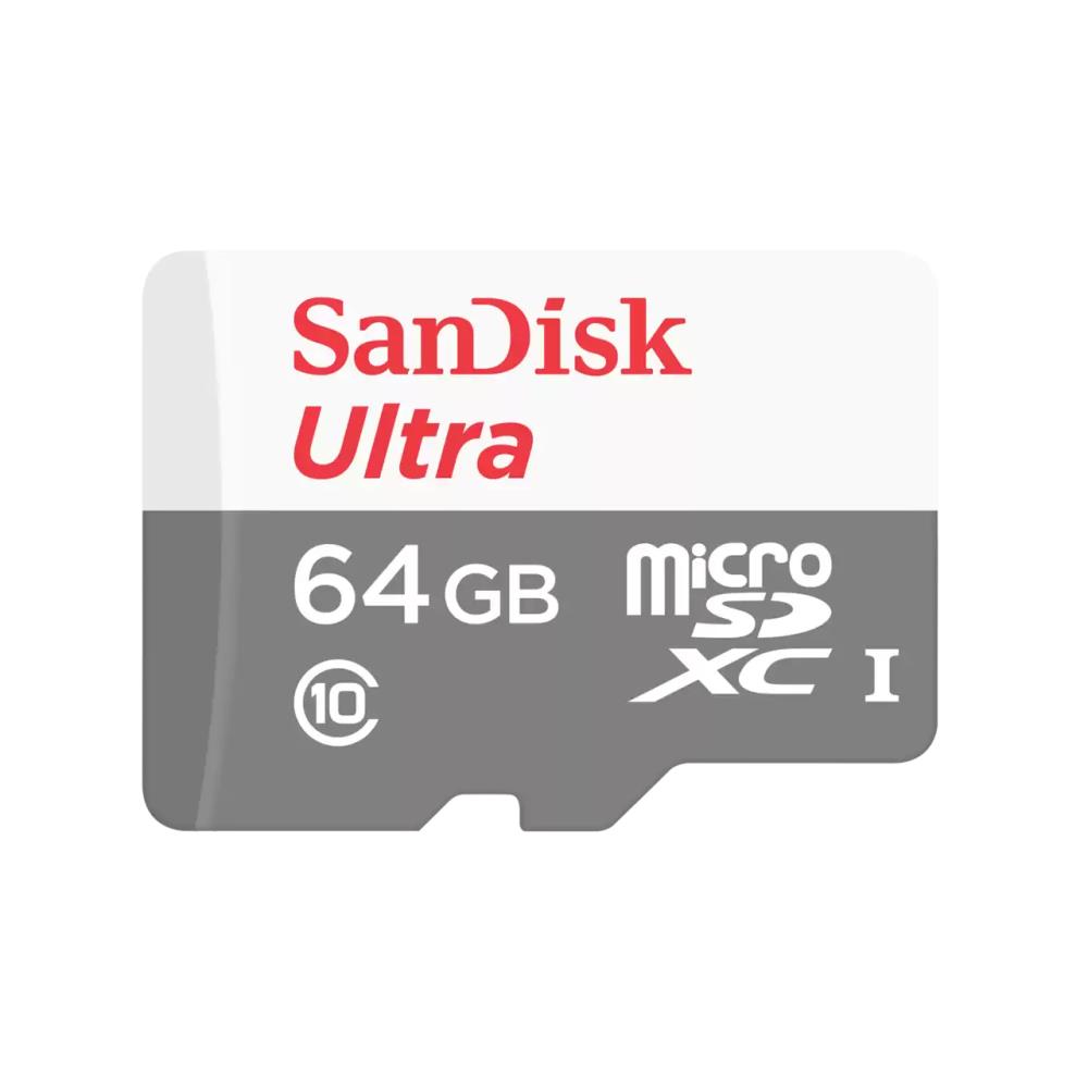 Карта пам'яті microSDXC (UHS-1) SanDisk Ultra 64Gb class 10 A1 (100Mb/s)