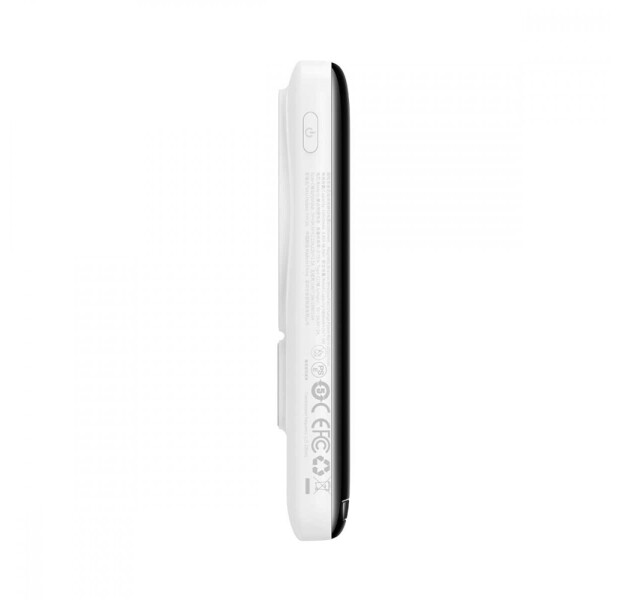 Зовнішній акумулятор Baseus Magnetic Bracket Wireless 10000mAh 20W White (PPCX000002)