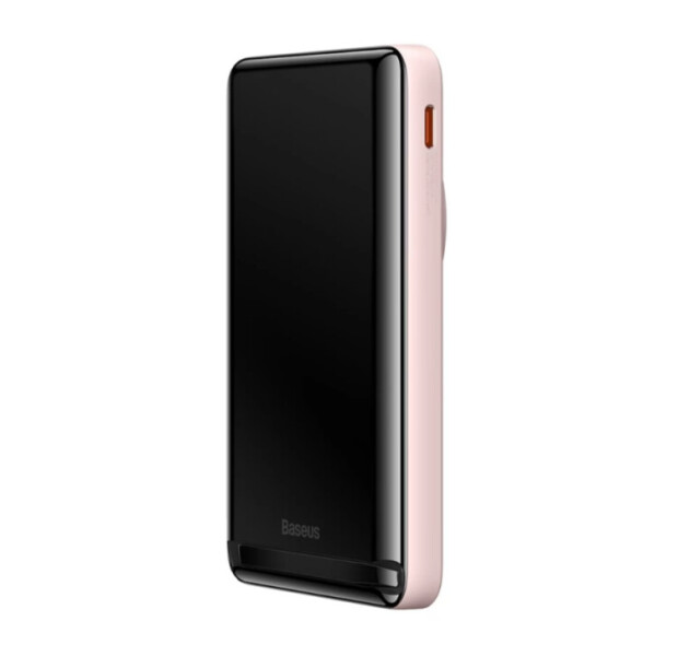 Зовнішній акумулятор Baseus Magnetic Bracket Wireless 10000mAh 20W Pink (PPCX000204)