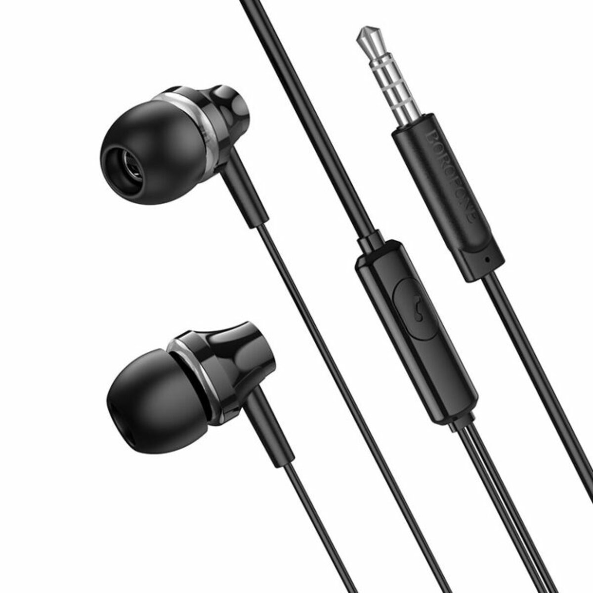 Навушники BOROFONE BM74 Singer universal earphones with microphone Black