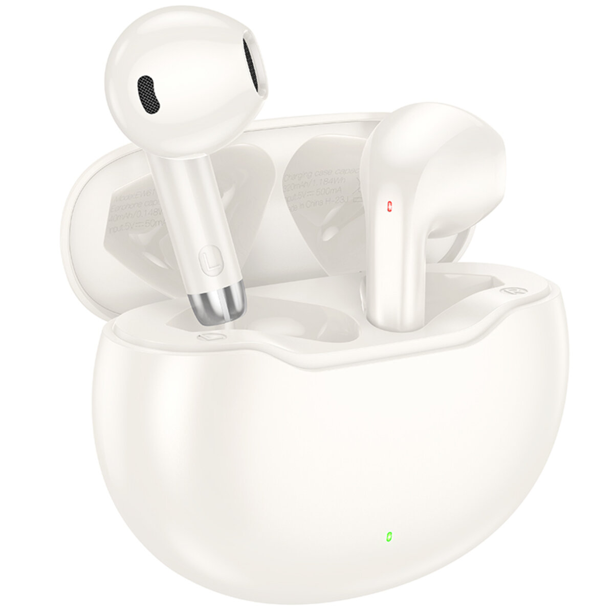 Бездротові навушники HOCO EW61 June true wireless BT headset Milky white