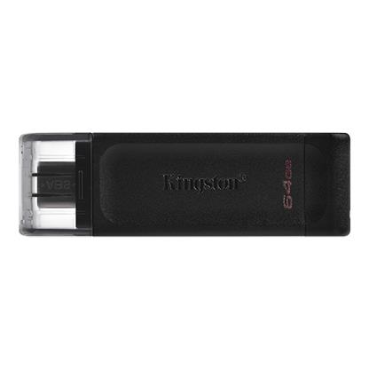 Флеш-накопичувач USB3.2 64GB Type-C Kingston DataTraveler 70 Black (DT70/64GB)