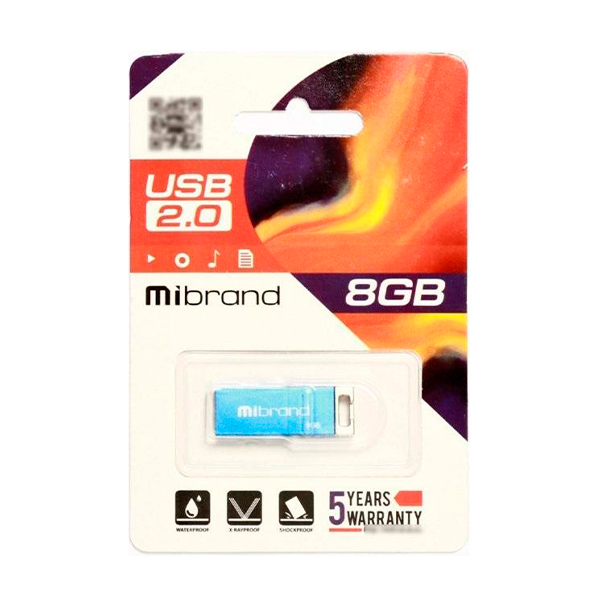 Флешка Mibrand 8GB Chameleon Blue (MI2.0/CH8U6U)