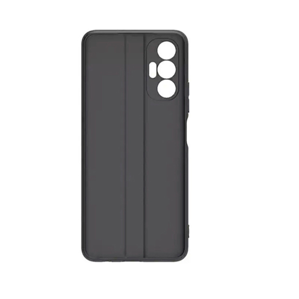 Original Silicon Case Tecno Pova 3 Black with Camera Lens