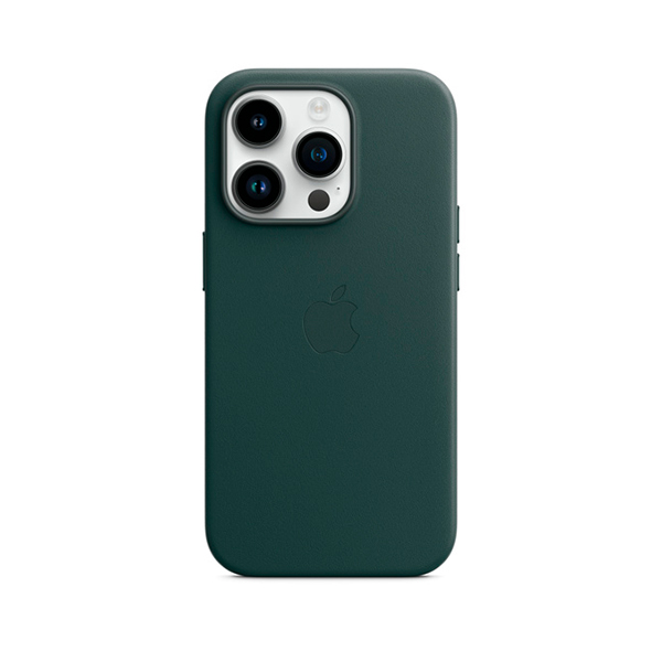 Чохол Apple iPhone 14 Pro Leather Case with MagSafe Forest Green (MPPH3)