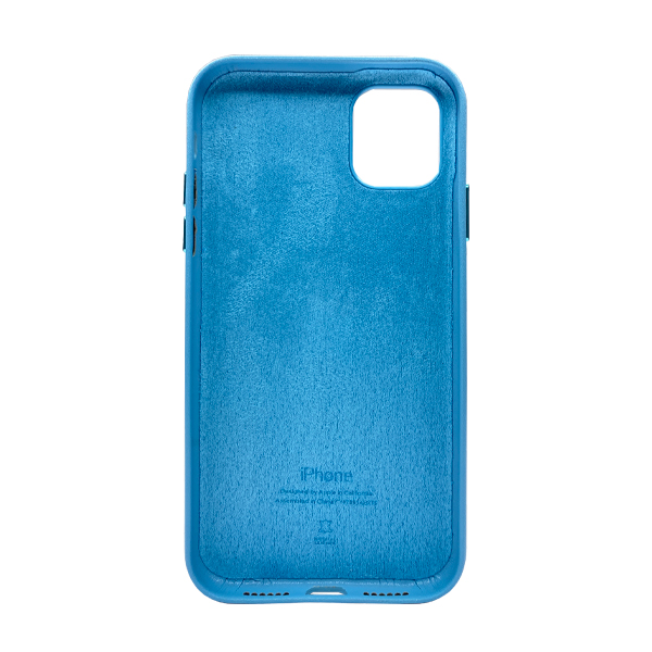 Чохол Leather Case для iPhone  11 Blue