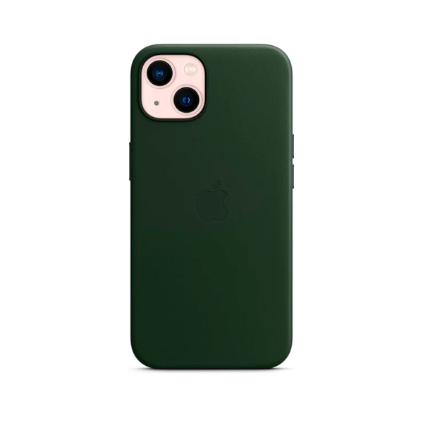 Чехол Apple iPhone 13 Leather Case with MagSafe Sequoia Green (MM173)