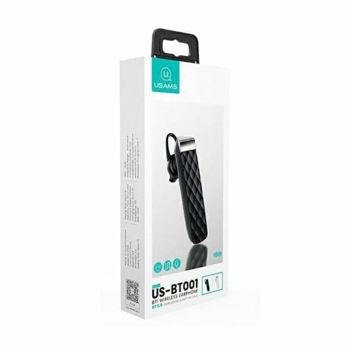 Bluetooth гарнітура Usams USAMS-BT BT1 Wireless Earphone Black