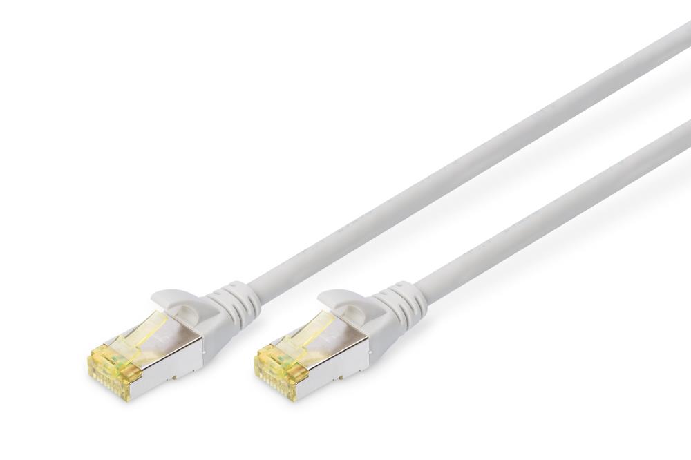 Патч-корд CAT 6A S-FTP, Cu, LSZH AWG 26/7, довжина 5 м, колір сірий, DK-1644-A-050 DIGITUS by ASSMANN