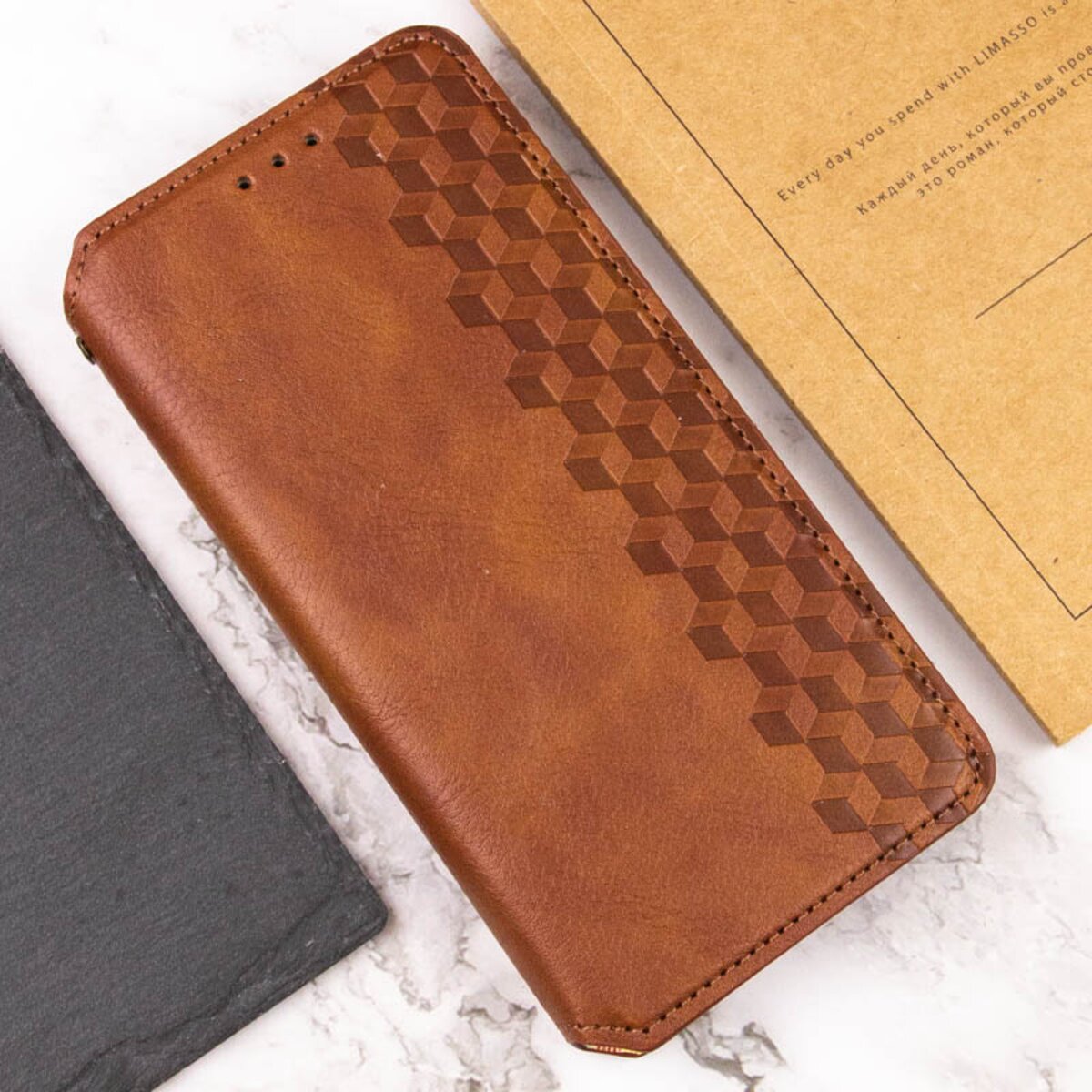 Чохол-книжка для смартфона Rubic Leather for Samsung Galaxy M15/F15 5G Brown