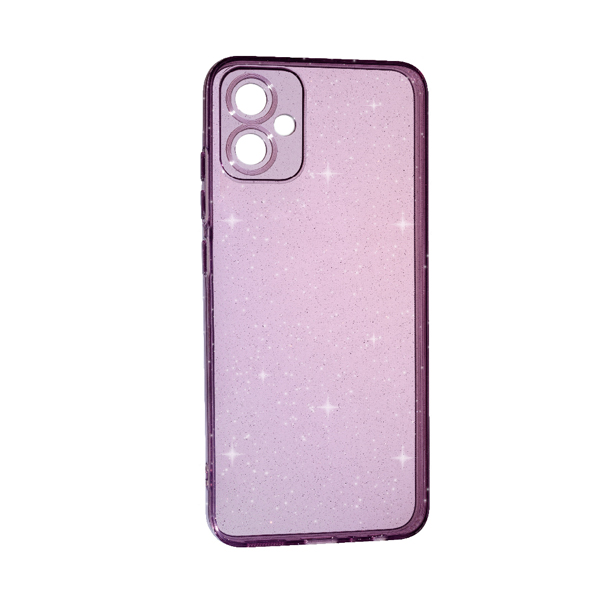 Чехол Silicon Shiny Case Samsung A05/A055 Glitter Clear/Lilac Pride