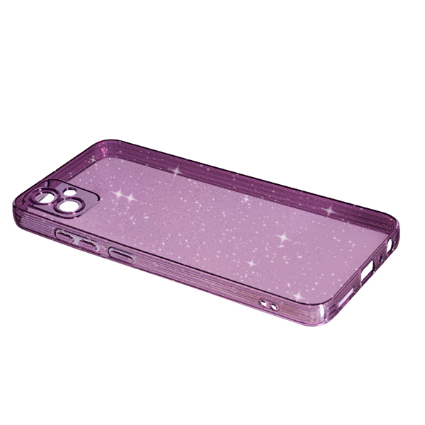 Чехол Silicon Shiny Case Samsung A05/A055 Glitter Clear/Lilac Pride