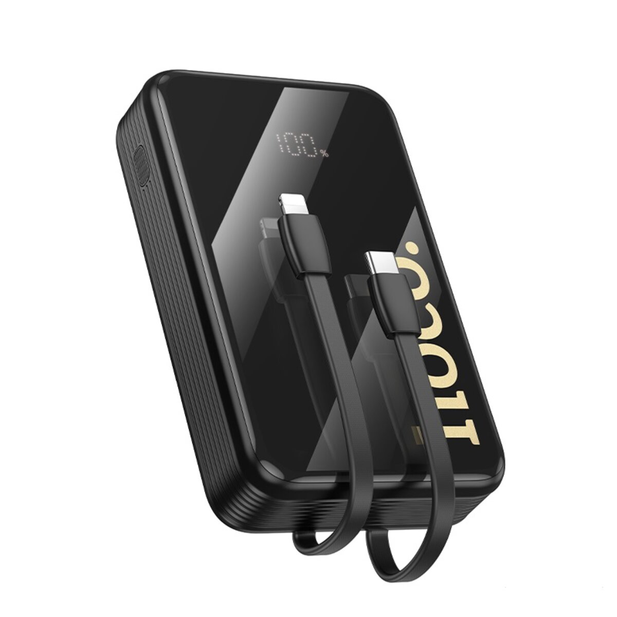 Зовнішній акумулятор HOCO Q37A Graceful 22.5W+PD20W power bank with two cables(20000mAh) Black