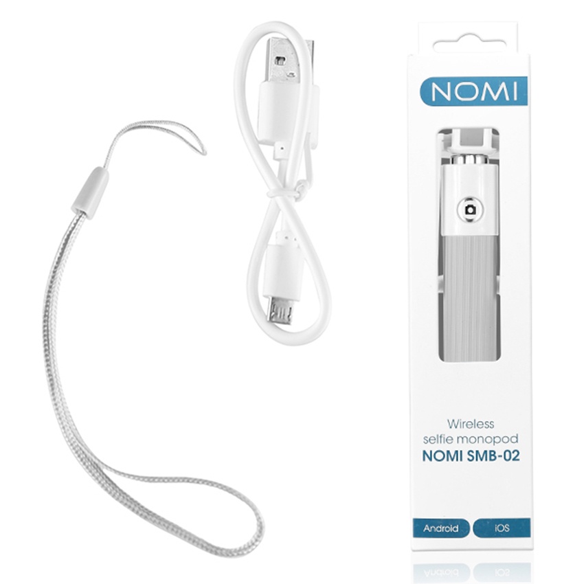 Селфи-монопод Nomi SMB-02+Bluetooth Grey