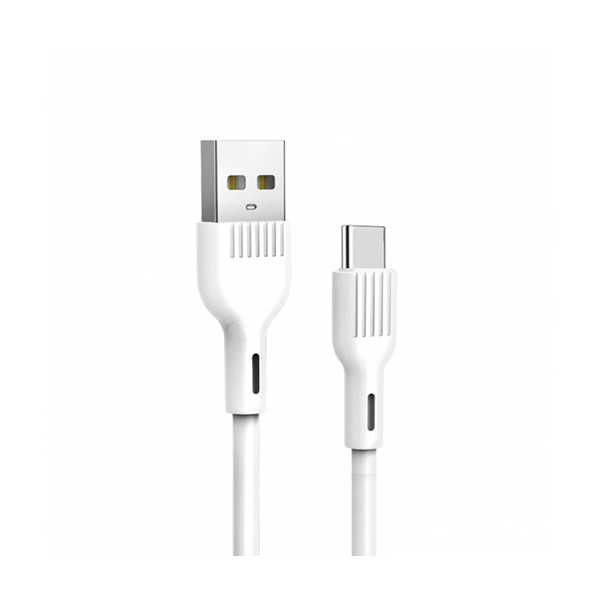 Кабель SkyDolphin S03T USB to USB Type-C 1m White (USB-000419)