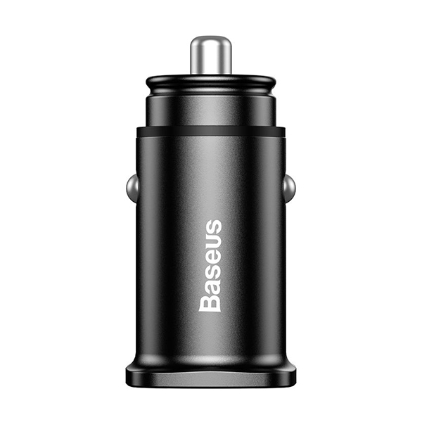 АЗУ Baseus USB Car Charger Square Metal Quick Charger 3.0 2xUSB 30W Black (CCALL-DS01)