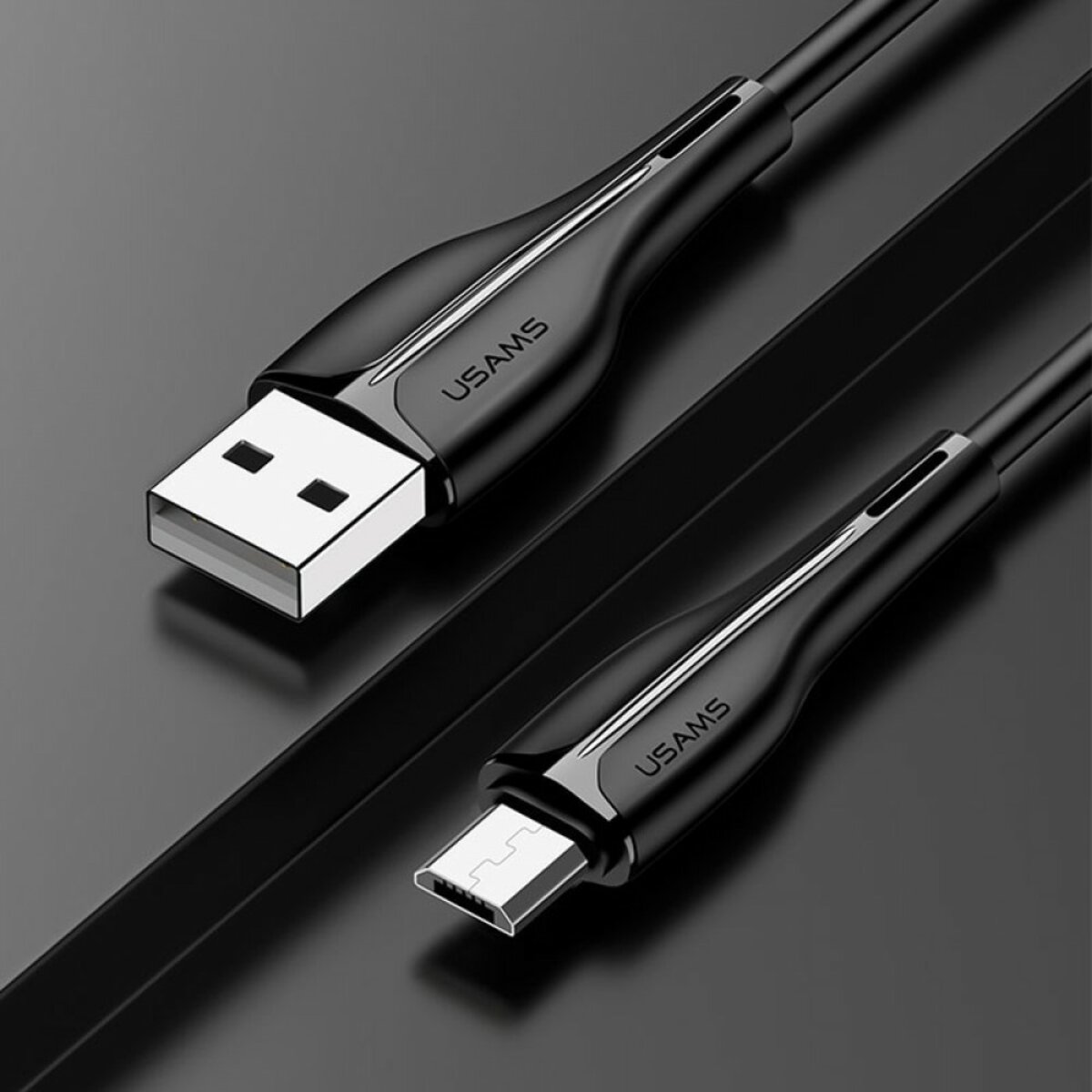 Кабель Usams US-SJ373 U38 Micro Charging and Data Cable 1m Black