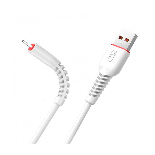 Кабель SkyDolphin S54T Soft USB to Type-C 2.4A 1m White