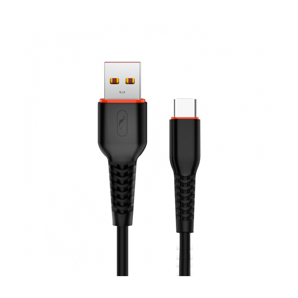 Кабель SkyDolphin S54T Soft USB to Type-C 2.4A 1m Black