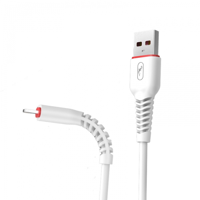 Кабель SkyDolphin S54T Soft USB to Type-C 2.4A 1m White