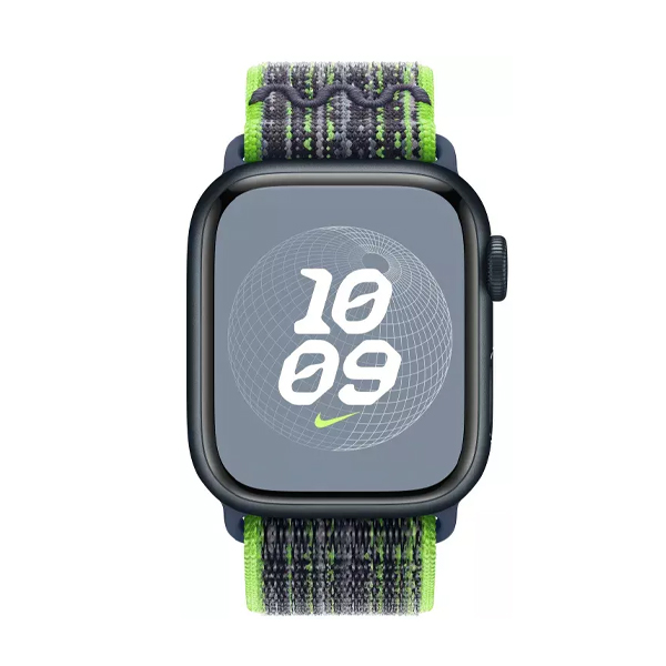 Ремешок для Apple Watch 41mm Bright Green/Blue Nike Sport Loop (MTL03ZM/A)