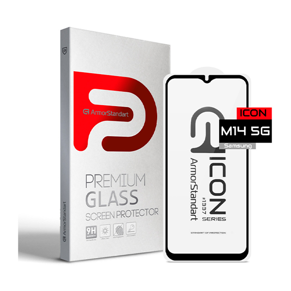 Защитное стекло для Samsung M14 5G/M146 6D Black Elite Nano Protection