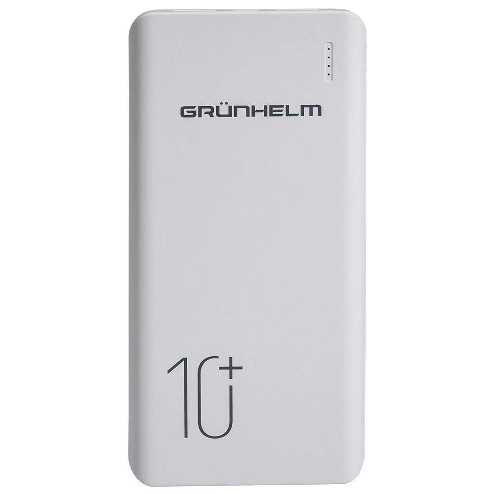 Power Bank, Портативна батарея 10.000 mAh, білий - GP-03AW (GRUNHELM)