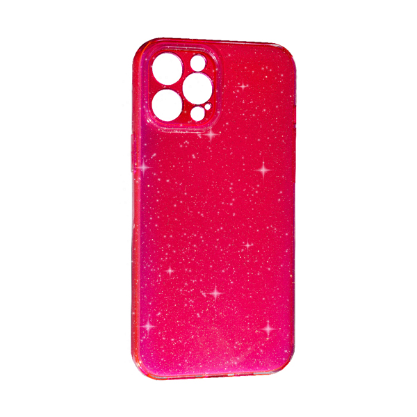 Чохол Silicon Shiny Case iPhone 12 Pro Glitter Rose Red