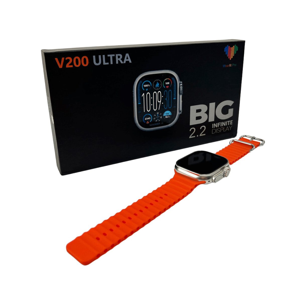 Смарт-годинник BIG V200 Ultra IP65 Gold