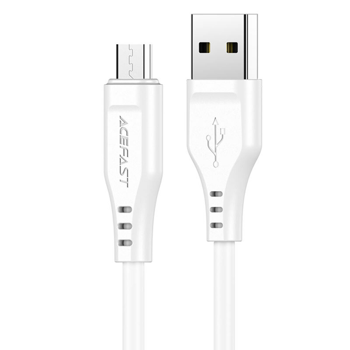 Кабель ACEFAST C3-09 USB to Micro 2,4A, 1.2m, TPE, TPE connectors, White