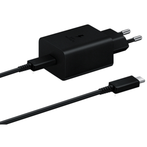 СЗУ Samsung 45W Compact Power Adapter (w C to C Cable) Black (EP-T4510XBEGRU)