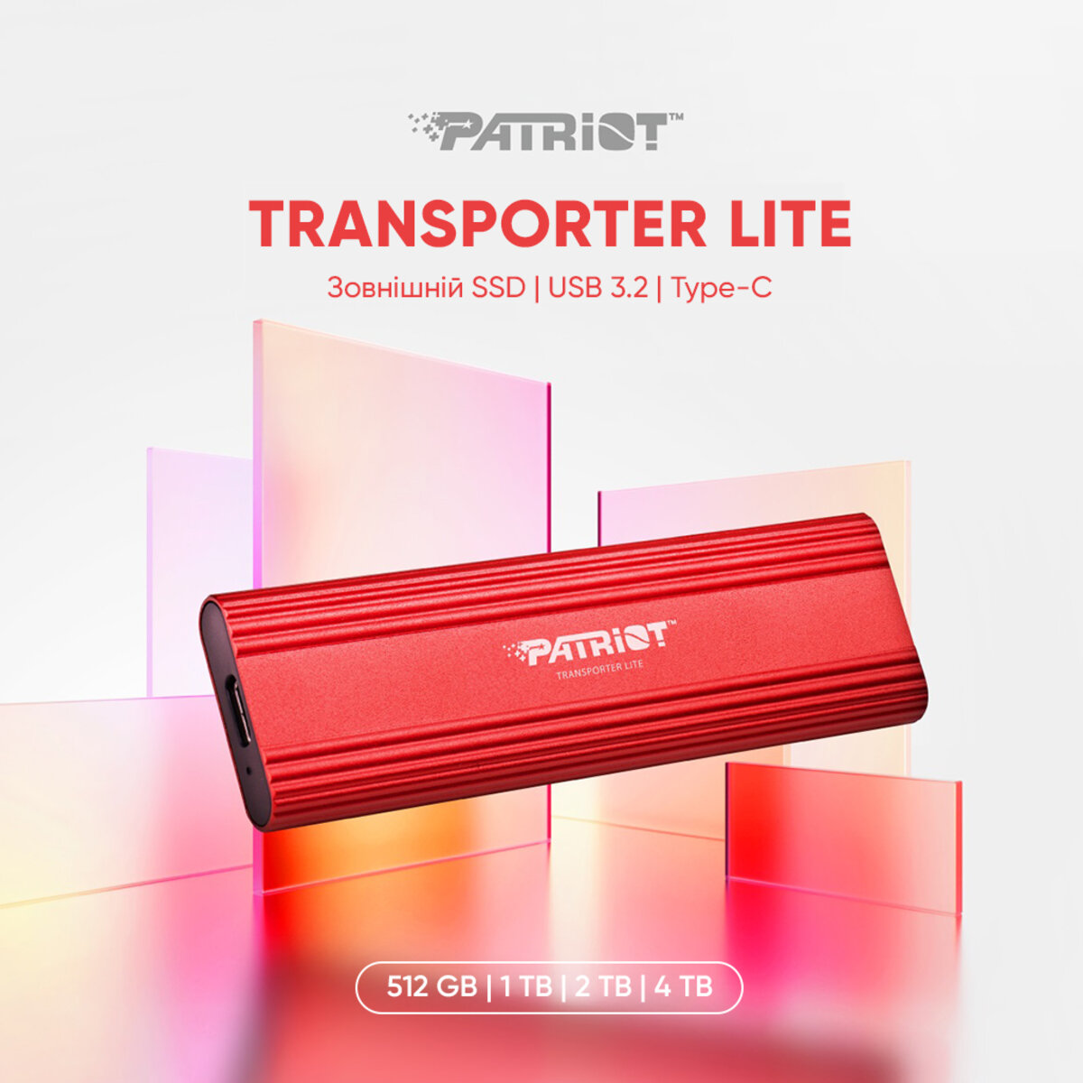 SSD External Patriot Transporter Lite 2TB Type-C