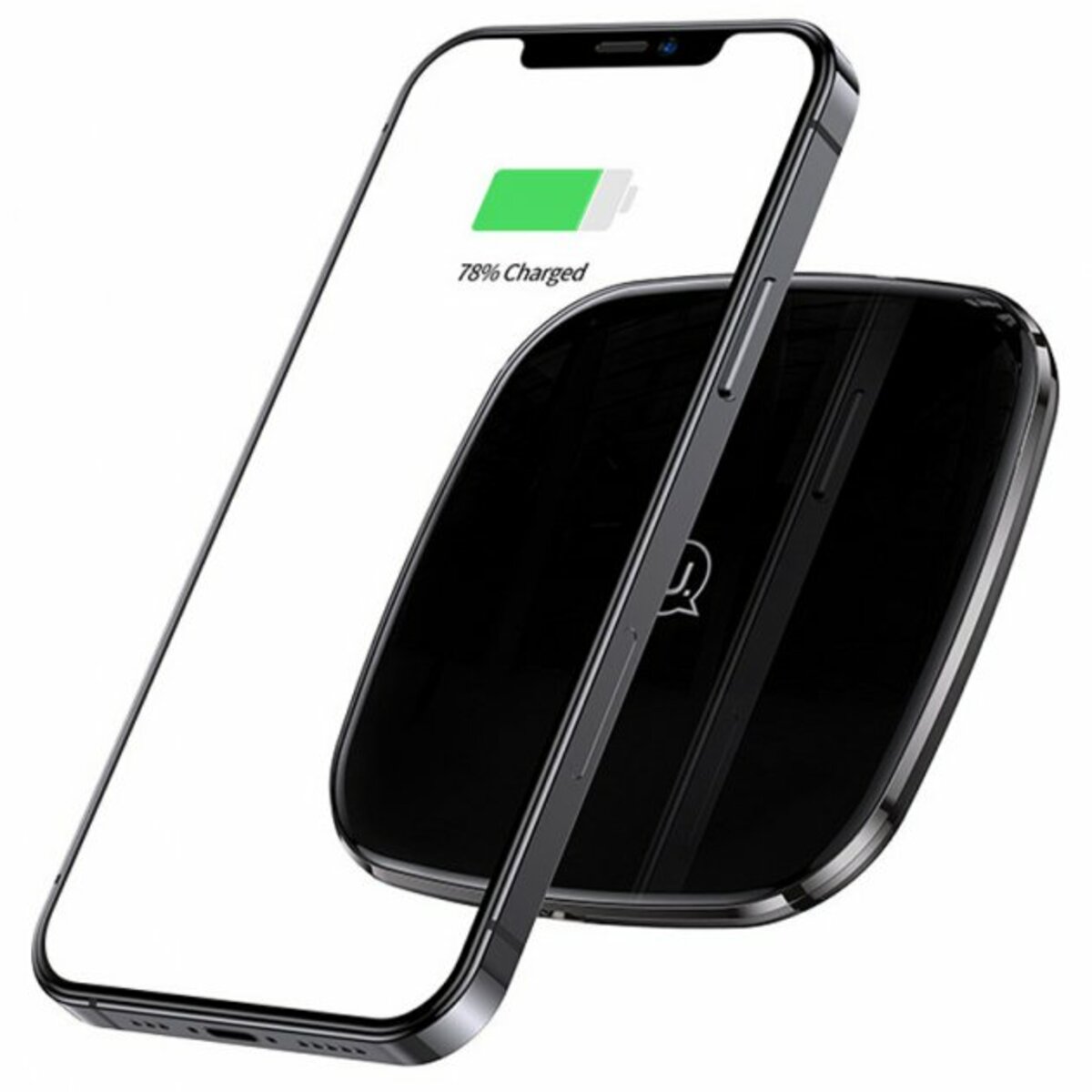 БЗП Usams CD154 Zinc Alloy Ultra-thin Fast Wireless Charger 15W Black