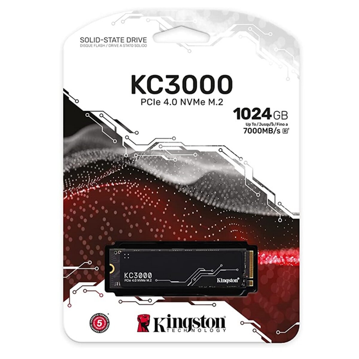 Накопичувач SSD M.2 Kingston KC3000 1024GB NVMe 2280 PCIe 4.0 x4 3D NAND TLC