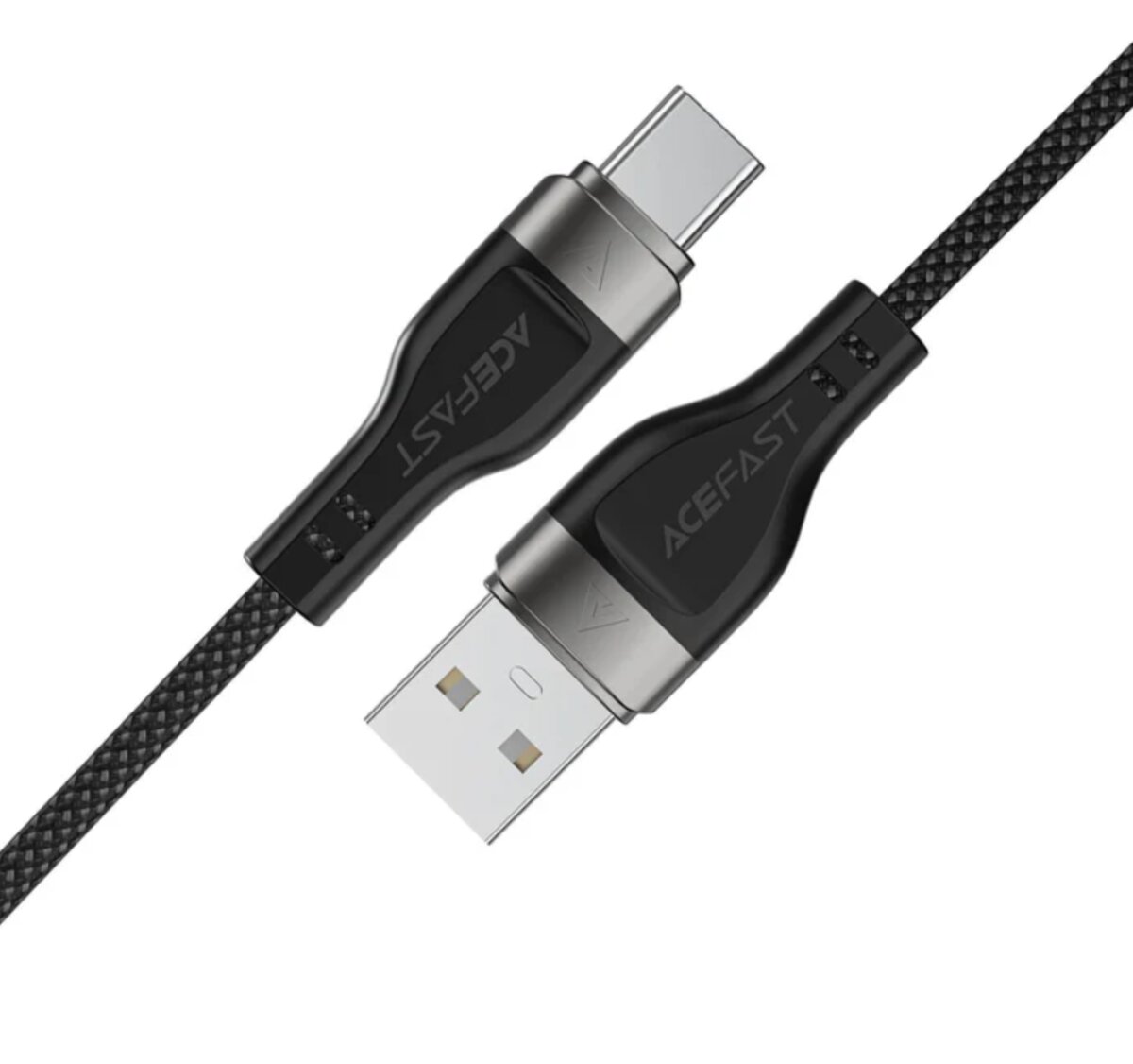 Кабель ACEFAST C11-04 USB to Type-C 3A, 1.2m, nylon + PVC, zinc connectors, Black
