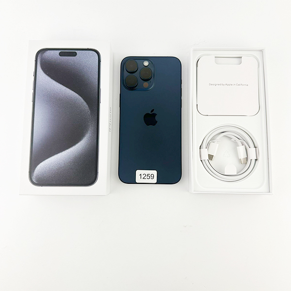 Apple iPhone 15 Pro Max 256GB Titanium  Blue Б/У  №1259 (стан 10/10)