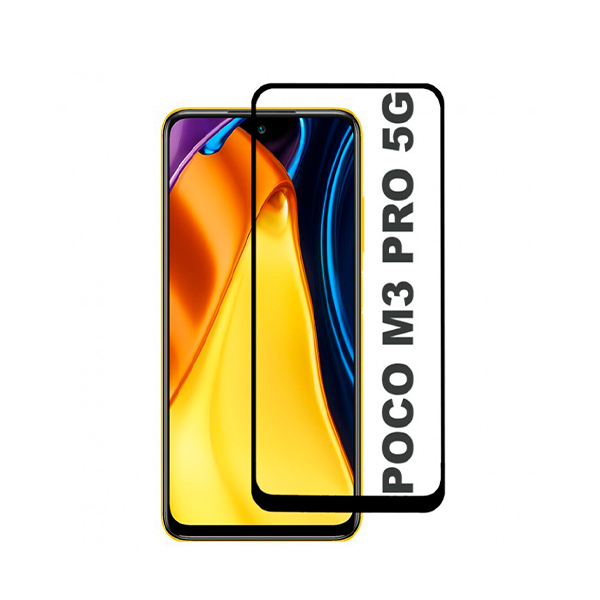 Защитное стекло для Xiaomi Poco M3 Pro/Note 10 5G/11SE 5D Black (тех.пак)