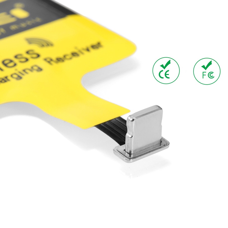 Ресивер для беспроводной зарядки Awei I6 Wireless для iPhone Yellow