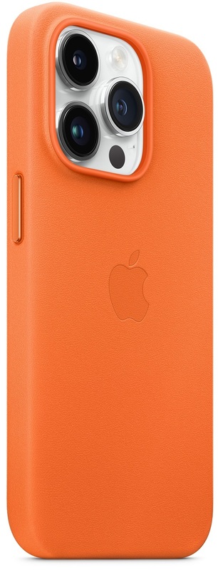 Чохол Apple iPhone 14 Pro Leather Case with MagSafe Orange (MPPL3)