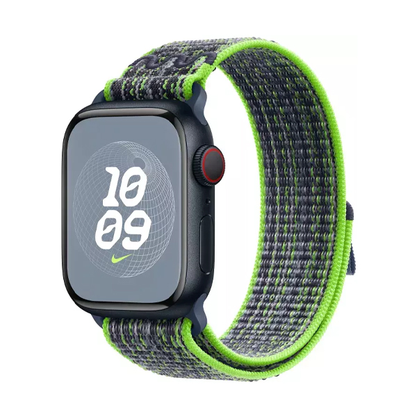 Ремешок для Apple Watch 41mm Bright Green/Blue Nike Sport Loop (MTL03ZM/A)