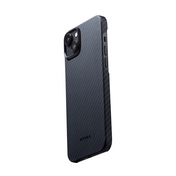 Чехол Pitaka iPhone 15 Case with MagSafe Black/Grey (KI1501)