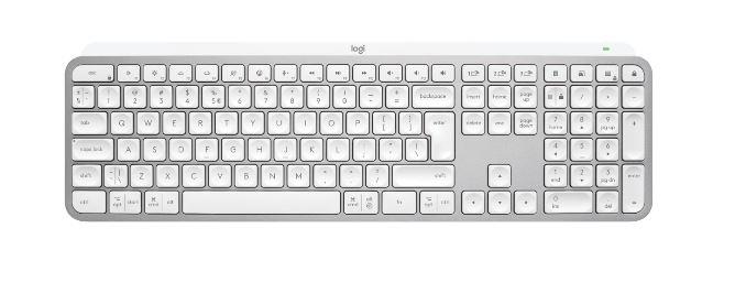 Клавiатура бездротова Logitech MX Keys S Pale Grey (920-011588)