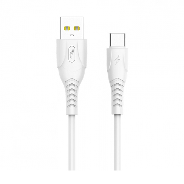 Кабель SkyDolphin S08T USB to Type-C 3.5A 1m White (USB-000562)