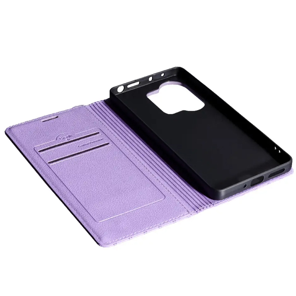 Чехол книжка Kira Slim Shell для Xiaomi Redmi Note13 Pro 4G/Poco M6 Pro 4G Purple Deluxe