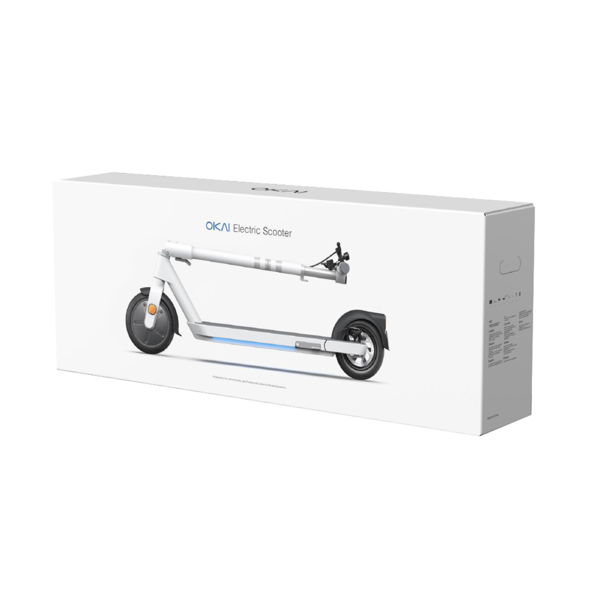 Електросамокат OKAI ES20-NEON Black 9", 300(600)W, 9.8Ah, 40km, 25kmh, 20%, NFC, App, 16kg